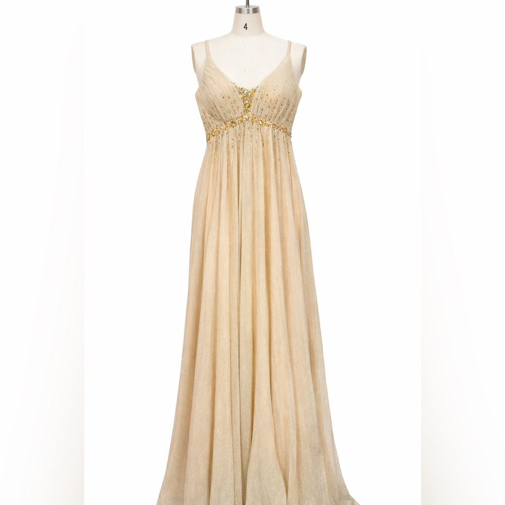 ⚡️Clearance | Final Sale ⚡️ 
Champagne Gold Sequin Prom dress - Picture 3 of 6